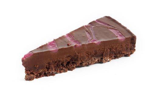 Chocolate & Raspberry Tart Individual slice (vg) (gf)