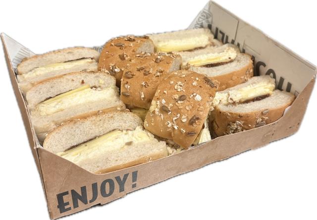 Christmas Menu Sandwich Vegetarian Platter 9 pieces (v)