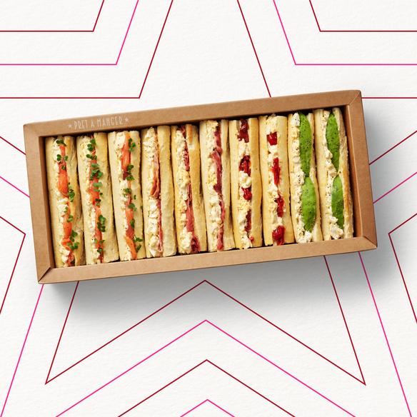 Pret Brunch Baguette Selection Platter 10 Pieces Serves 10 