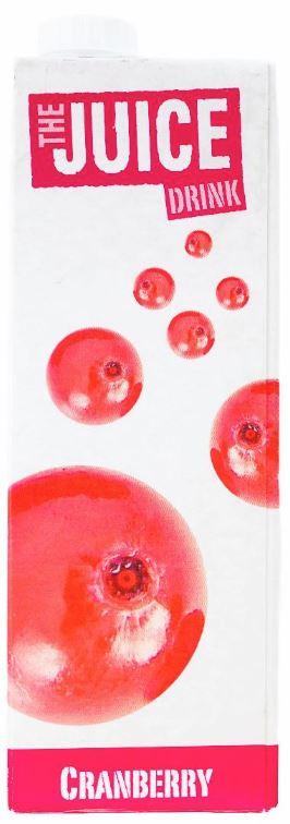 Fruit Juice Cranberry 1ltr  (vg) (gf)