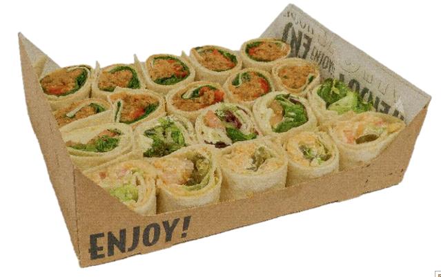 Classic Vegetarian Wrap Platter 20 Pieces (v)