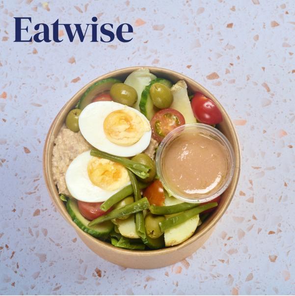 Eatwise Tuna & Egg Niscoise Individual Salad Pot With Red Wine Vinaigrette (gf)