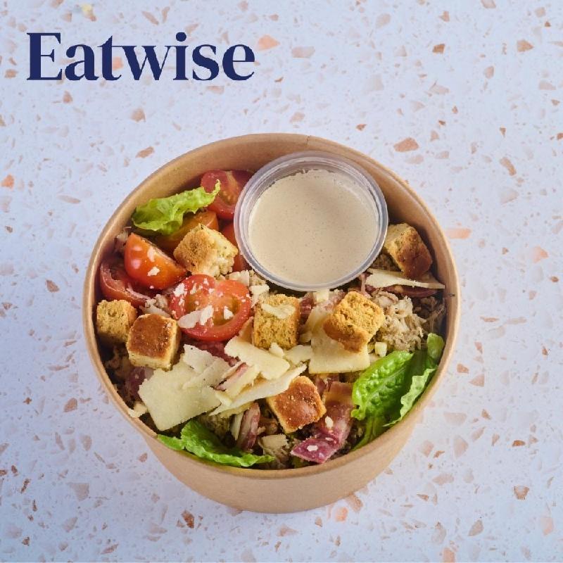 Eatwise Chicken & Bacon Ceasar Idividual Salad Pot With Crutons & Ceasar Dressing 