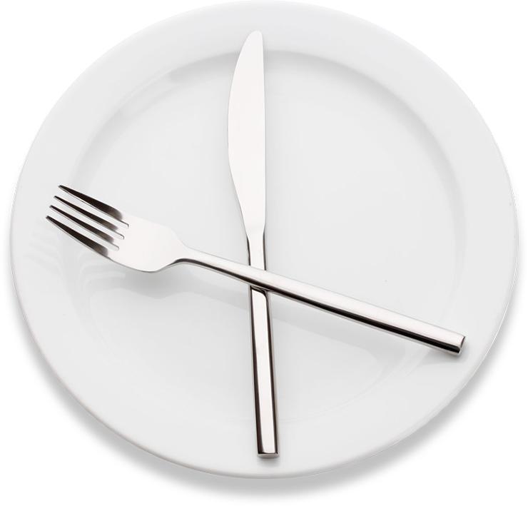 Crockery Plate & Cutlery