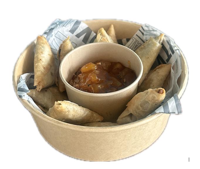 Vegetable Samosa With Mango Chutney 25 Pieces (vg)