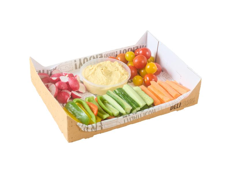 Crudites Platter With Hummus Dip Serves 5