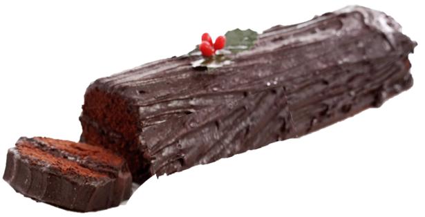 Christmas Menu Chocolate Yule Log 10 pieces (v)