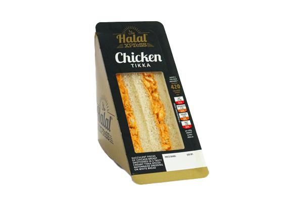 Halal Wedge - Chicken Tikka Packed Lunch Option 2