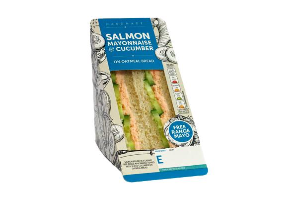 Salmon Mayo & Cucumber On Oatmeal 