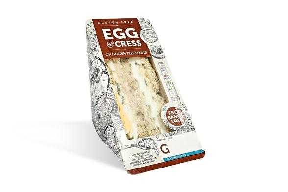 Egg and Cress sandwich - Gluten Free 