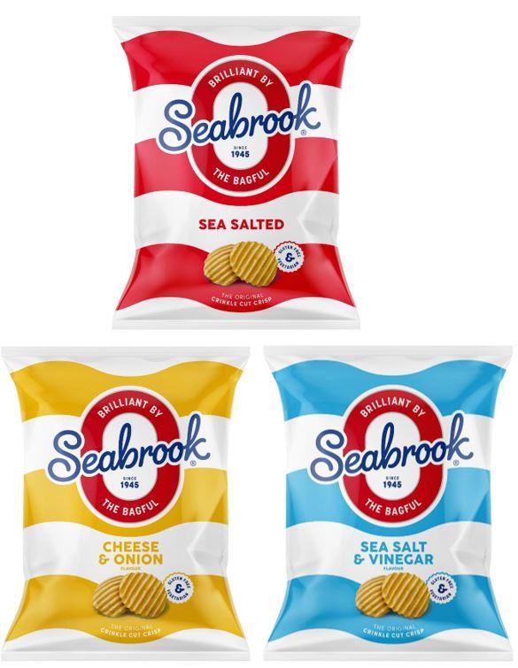 Individual Pack Of Seabrook Crinkle Cut Crisps 31g (gf)