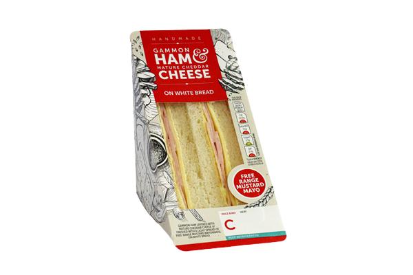 Ham, Cheddar & Mustard Mayo On White 