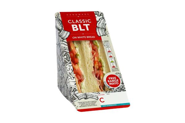 Bacon Lettuce & Tomato On White 