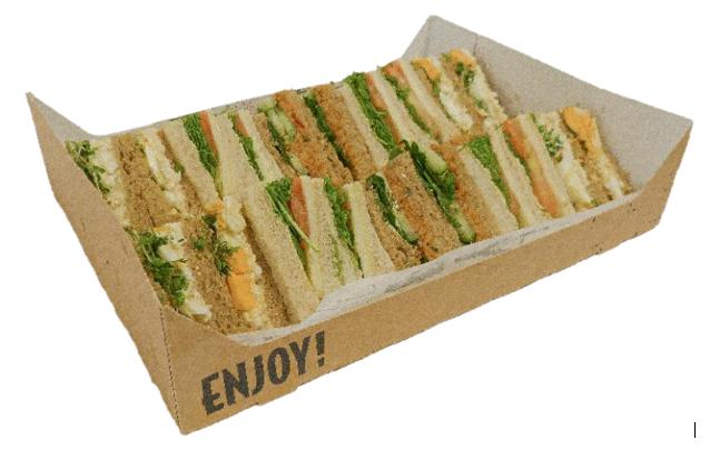 Premium Vegetarian Sandwich Platter 20 Pieces Serves 5 (v)