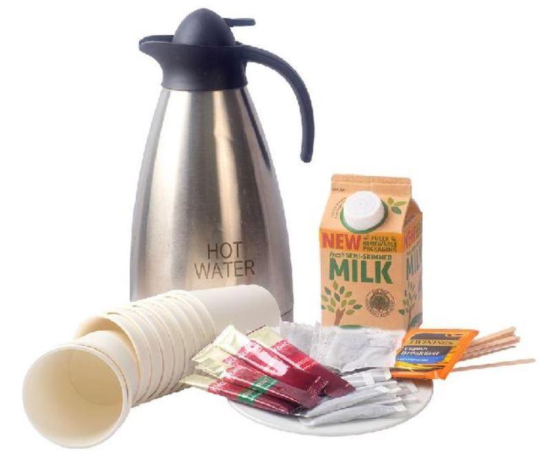 DIY Tea & Coffee Served In Disposables Serves Up To 10  (v) (gf)