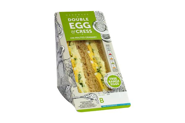 Double Egg & Cress On Malted Packed Lunch Option 2 V