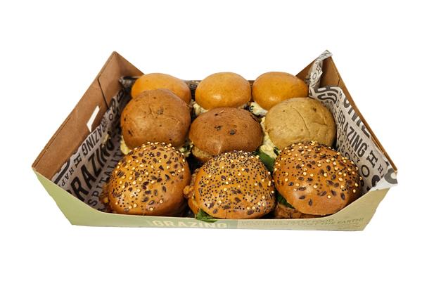 Vegetarian Mini Roll Platter (Contains 9 Rolls)