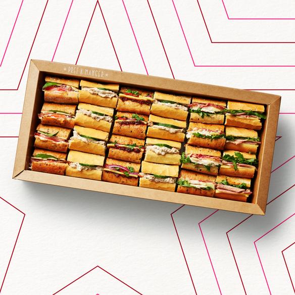 Pret Baguette Selection Platter  24 Pieces Serves 6 