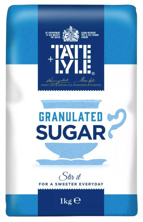 Tate & Lyle Granulated Cane Sugar 1kg x 15- RGS