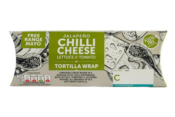  Cheese, Jalapeno & TomatoTortilla Wrap V