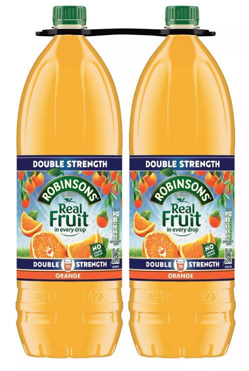 Robinsons Orange Double Strength Squash 1.75ltr x 2- RGS