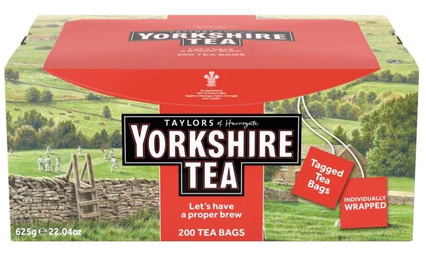 Yorkshire Tea 200 Tea Bags 500g x 1- RGS