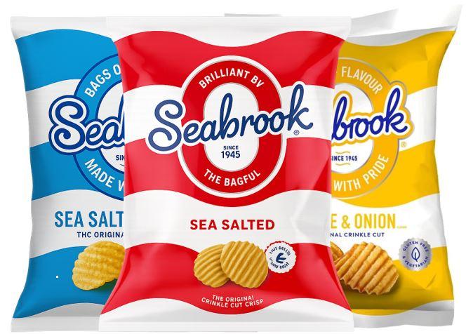 Individual Pack Of Seabrook Crinkle Cut Crisps 31g (gf)